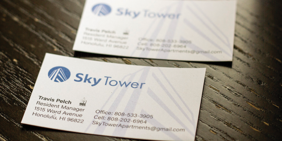 Sky Tower Business Cards